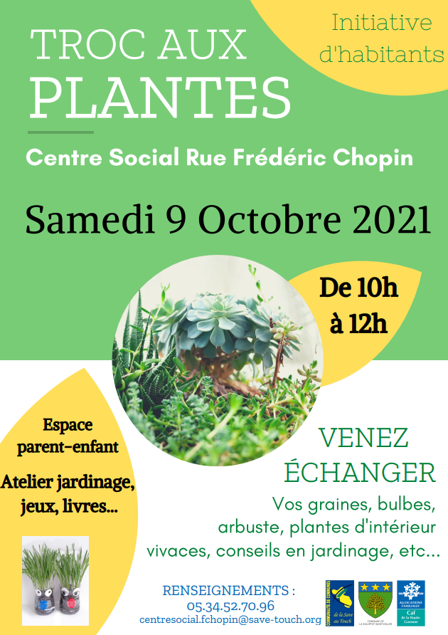 Troc aux plantes au Centre social Chopin ! 