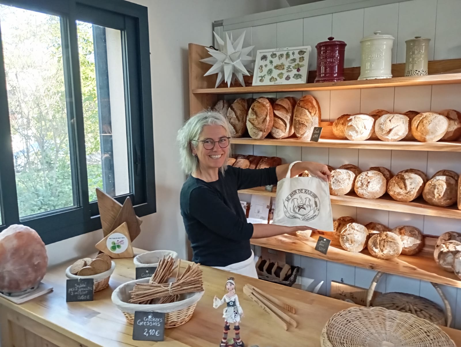 Karine dans sa boulangerie