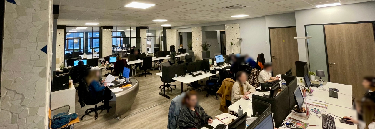 Les bureaux de Qualitest, un cabinet spécialisé dans les études de marché et la collecte d'informations par interviews, en charge de l'enquête pour Le Grand Ouest Toulousain.