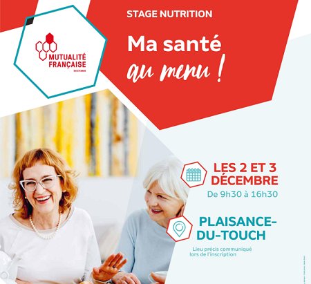 Stage de nutrition les 2 & 3 décembre 2021