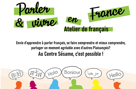 Atelier de Français dispensés dans les Centres Sociaux